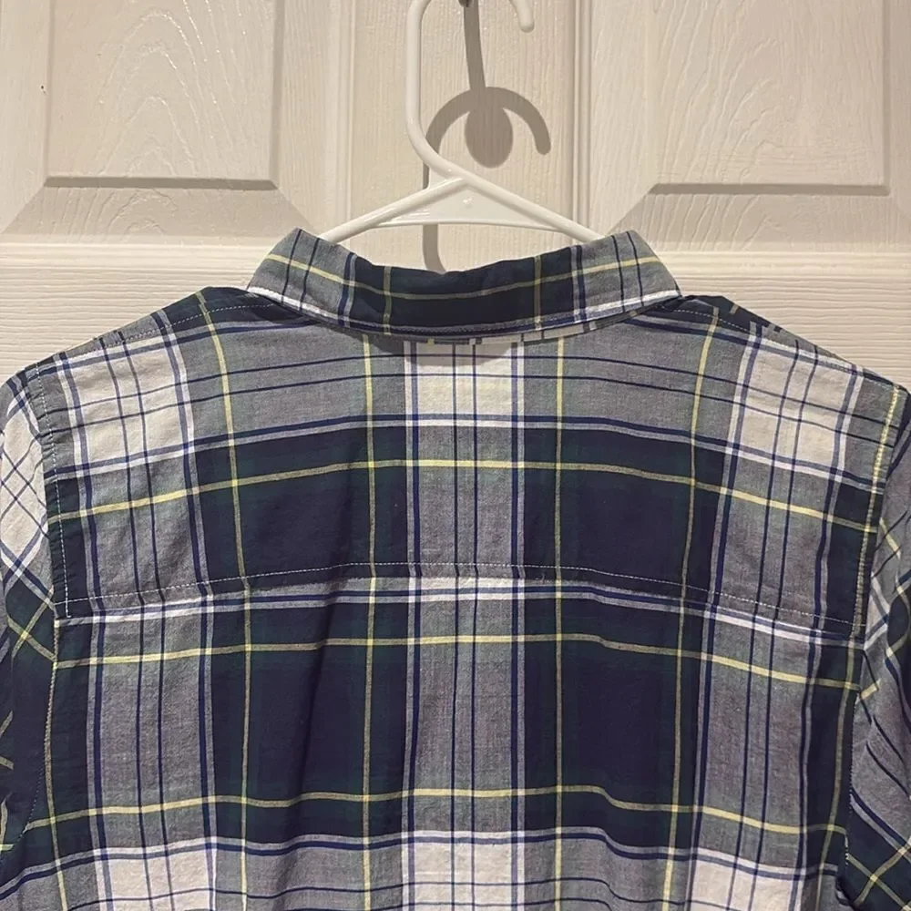 J.Crew plaid button down SZ Small